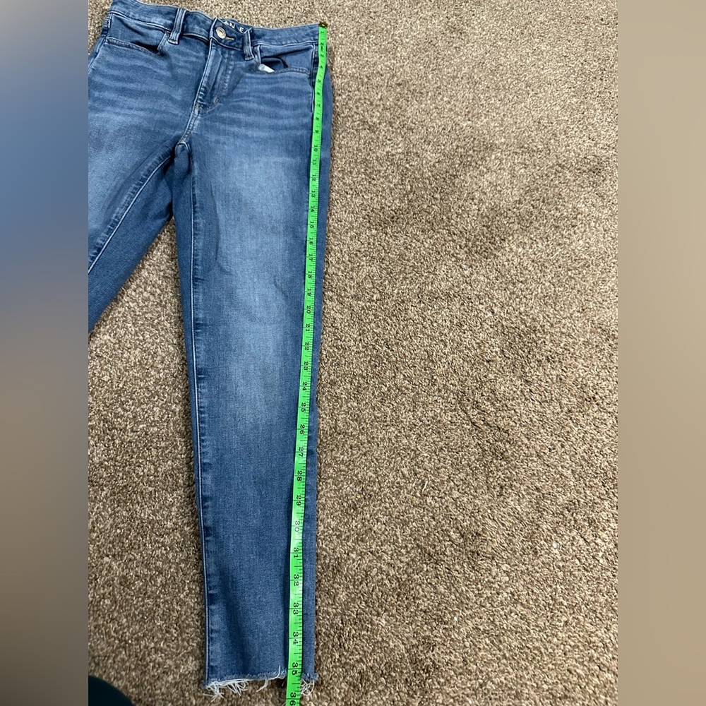 American Eagle Outfitters Blue Skinny Jegging next level stretch - Picture 6 of 15